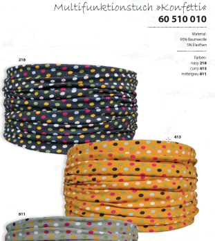 Multifunktionstuch Konfetti